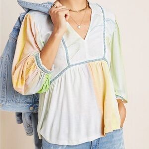 Anthropologie blank London tie dye blouse